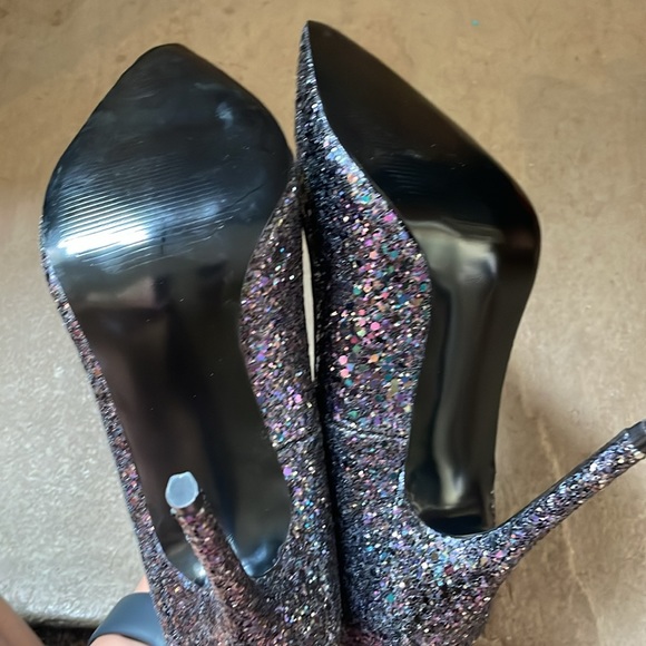 NEW steve madden atlantic blue glitter heels - Picture 6 of 7